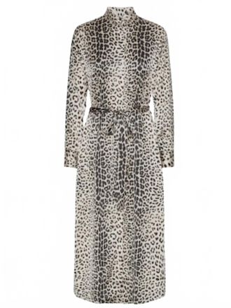 Karmamia Womens Jean Dress In Nude Leopard