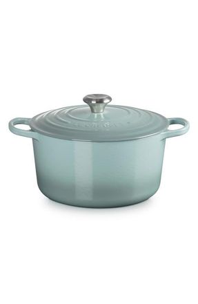 LE CREUSET Signature 6.5-Quart Round Enamel Cast Iron Dutch Oven in Sea Salt at Nordstrom