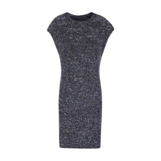 Emporio Armani Fitted Textured Mini Dress - Dames - Kleedjes - Zwart - 2XS - Polyester - Kleedjes