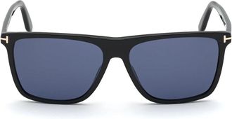 Tom Ford Zonnebril - Heren - Zonnebrillen - Zwart - 57 MM - Accessoires