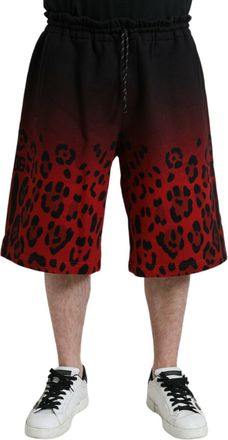 Dolce & Gabbana Gradi&euml;nt Luipaardprint Sweatshorts
