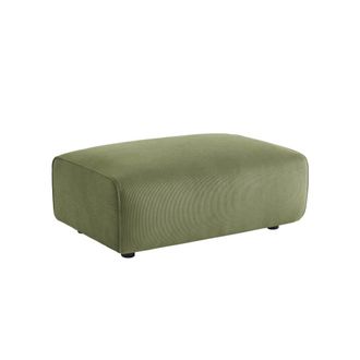 Sweeek Reposapi&eacute;s para sof&aacute; wallas terciopelo de pana fina, 3 plazas, verde