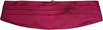 Dolce & Gabbana Mens Burgundy Silk Belt Waist Cummerbund