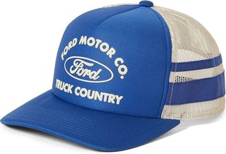 Brixton Ford Built Tough MP Trucker Hat in Ford Blue/Wimbleton White at Nordstrom