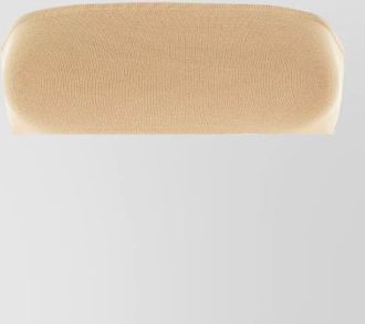 Max Mara strapless ribbed seamless lingerie bandeau top