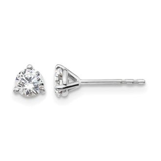 Diamond2Deal 14k Gold 1/2 ct Round Lab Grown Diamond Stud Earrings VS Clarity, D-E Color