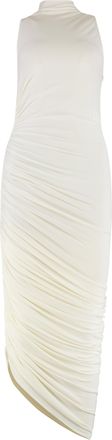 Jacquemus Womens Piazza Asymmetric Dress - Ivory - Size Small