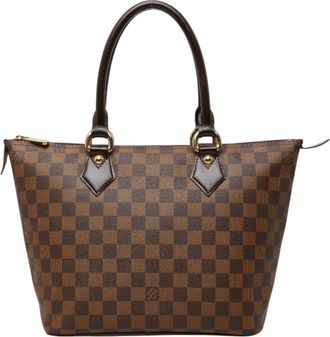Louis Vuitton Brown Pvc Leather Tote Bag (Pre-Owned)