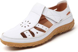 Generic 2026 Comfortable Womens Sandals For Everyday Wear Featuring Closed Toe And Heel Design Breathable Cutouts Closure Perfect Summer Outfits Casual (White