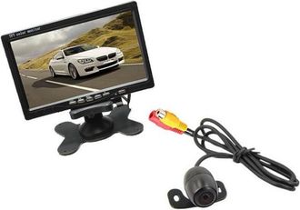 Trade Shop Trade Shop Traesio - Kit Retromarcia Telecamera Camper Auto Rimorchi Monitor Lcd 7 Staffa