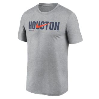 Nike Houston Astros Swoosh Legend Nike Mens Dri-FIT MLB T-Shirt in Grey | NKGK06GHUS-RSQ