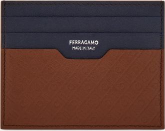 Ferragamo Men Ferragamo Monogram credit card holder Brown