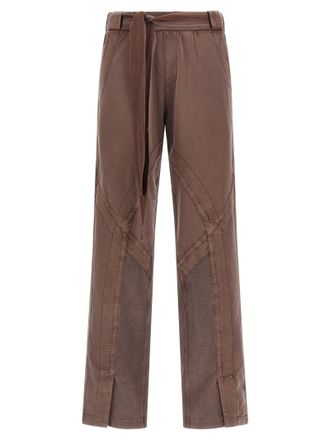 The Attico Brown Cotton Casual Womens Pants
