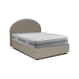 Talamo Italia Dmora - Cama De Plaza Y Media Dbisol, Cama Contenedor Con Tapizado En Ecopiel, 100% Made In Italy, Apertura Frontal, Con Colch&oacute;n Cm 120x190 Incluido, 
