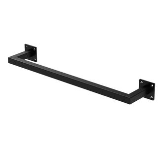ML Design Perchero De Pared 60 X 12 Cm Negro De Acero Inoxidable Para Vestidor O Armario Barra De Almacenamiento Hasta 50kg Perchero Para Ropa Toallas O Utensil