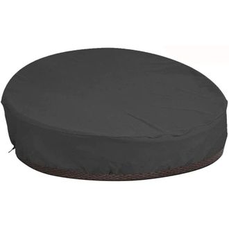 OEM Funda Protectora Redonda Para Sof&aacute; Cama Con Correa Para El Hombro Y Asa, Impermeable, Para Cama De Jard&iacute;n O Tumbona, Fabricada En Tejido Oxford 210d, 