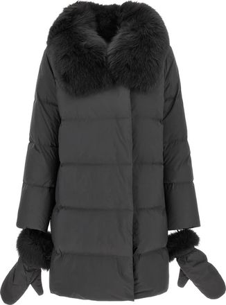 Yves Salomon Army Coat - Dames - Dons jassen - Zwart - M - Jassen