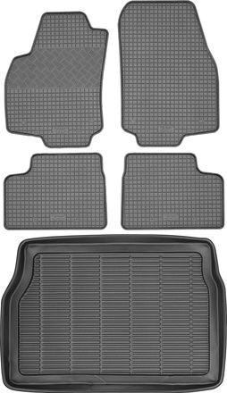 OEM Juego De Alfombrillas De Goma Para Coche Y Maletero Para Opel Astra Iii H Hatchback (2005-2010)