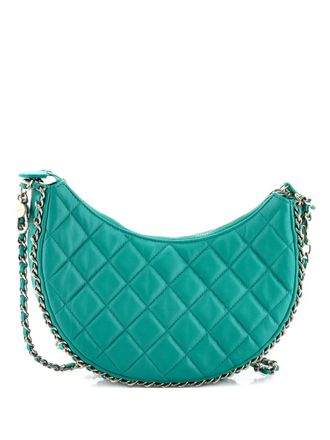 Chanel Chain Around Hook Quilted Lambskin Small hobo bag - Groen
