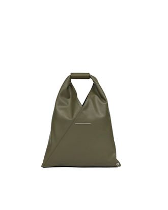 Maison Margiela Origami-Inspired Triangular Shoulder Bag - Khaki