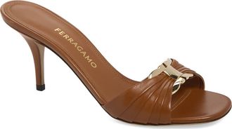 Ferragamo Witty Patent Leather Sandal in Naturale at Nordstrom, Size 10.5
