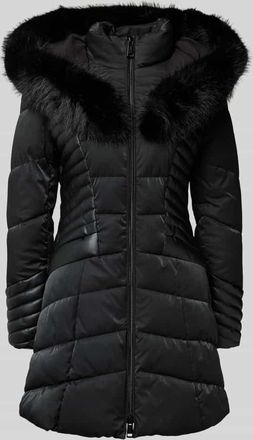 Guess Regular Fit Steppmantel mit Zweiwege-Reißverschluss Modell Oxana in Black, Größe XS