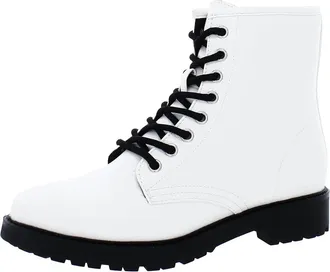 Esprit Shelby E1SBY21 Boots Womens Off White Zipper Round Toe Ankle JOBB1648