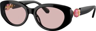 Swarovski Sunglasses, unisex, Black, Size: 53 MM Sunglasses