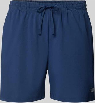 New Balance Shorts mit elastischem Bund und Logo in Dunkelblau, Gr&ouml;&szlig;e XXL