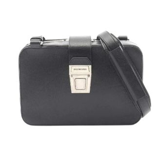 Balenciaga Pre-owned Cross Body Bags, female, Black, Size: ONE SIZE Pre-owned Tuck Leather Shoulder Bag