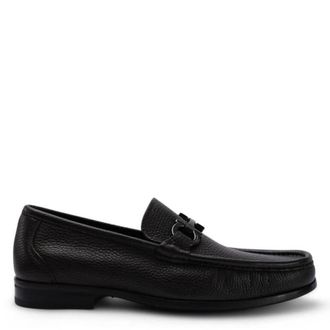 Ferragamo Salvatore Ferragamo Gancini Moccasin in Dark Brown, Size 7