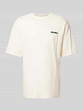 Review T-Shirt mit Rundhalsausschnitt in Ecru, Gr&ouml;&szlig;e S