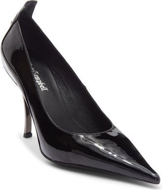Jeffrey Campbell Freak Out Pointed Toe Pump in Black Patent at Nordstrom, Size 7.5