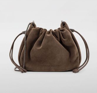 Brunello Cucinelli Crossbody Bag Woman color Brown