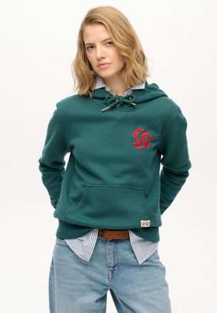 Superdry Kapuzensweatshirt SUPERDRY Sd&co Neon Hood, Damen, Gr. XS, june bug gr&uuml;n, Sweatware, Obermaterial: 100% Baumwolle, unifarben, regular fit normal, Rund