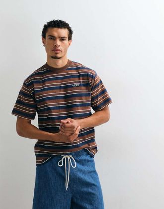 Vans Pismo - T-shirt in maglia a righe multicolore