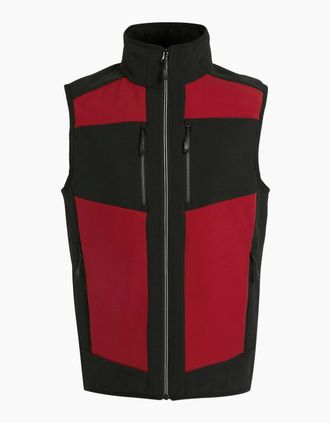 Regatta Mens Regatta Professional Mens Colour Block Softshell Body Warmer - Red - Size: Regular/36