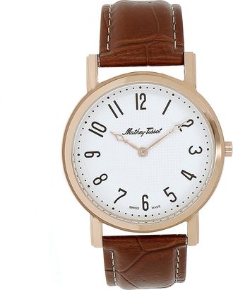 Mathey-Tissot Mens City White dial Watch