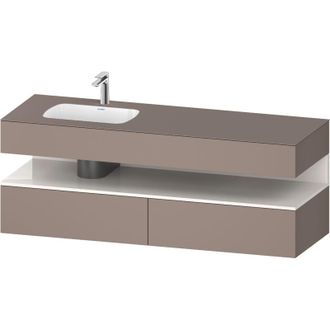 Duravit Duravit - Qatego lavabo encastr&eacute; avec meuble sous-lavabo en