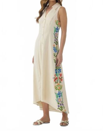 Hutch Florantina Maxi Dress In Beige