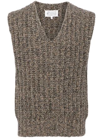 Maison Margiela Canotta con scollo a V - Grigio