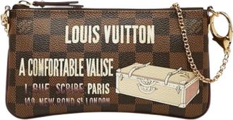 Louis Vuitton Tweedehands leren Louis Vuitton tassen - Dames - Vintage Handtas - Bruin - ONE Size - Leer - Vintage