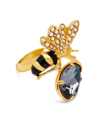 Oscar De La Renta bee stone ring - Gold