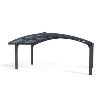 Palram Carport Arizona Wave Double Wings & Arch - L495 x W578 x H273.5 cm in Grey