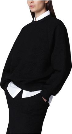 Dries Van Noten Huminga Sweater - Dames - Sweatshirts & Hoodies - Zwart - Maat: XS