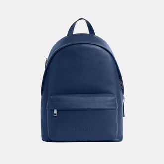 Coach Mens Taylor Backpack - Dark Blue Leather - One Size