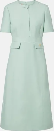 Valentino Crepe Couture VGold midi dress