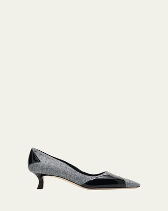 Manolo Blahnik 50mm Llobet Pointed-Toe Pumps
