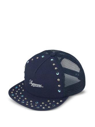 SUPREME x B.B. Simon studded cap - Blue