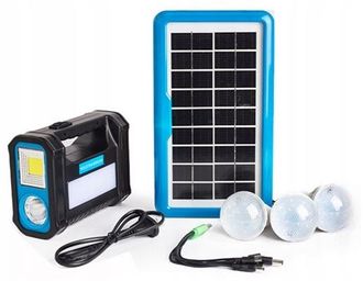 OEM Cargador Solar Powerbank Para Camping, Panel Solar Xl, Juego De Bombillas